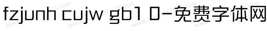 fzjunh cujw gb1 0字体转换